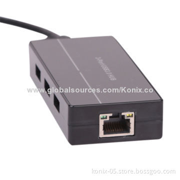 3-port Plugable USB 3.0 Hub with One External AdapterNew
